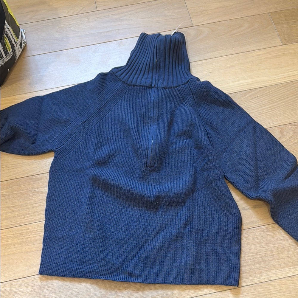 Navy Turtleneck Sweater for Women